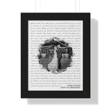 Music Lyrics Song -- Black framed 11"x14" -- Elaine & Shaun