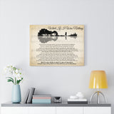Lyrics -- What If I Was Nothing -- Canvas24x18 -- Printify