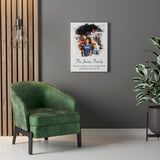 Print poster -- The James Family -- Canvas 18x24 -- Printify