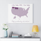 Family Distance Prints --  Canvas 24"x30" -- Ross Family