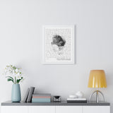 Lyrics -- Shawn & Brandi 05/14/2011 -- White framed 16x20 -- Printify