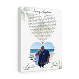 Lyrics -- John & Lynette  11.02.91 -- Canvas 11x14 -- Printify