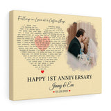 Lyrics -- Jimmy & Eva 05.29.2021 -- Canvas Gallery 11"X14" -- Printify