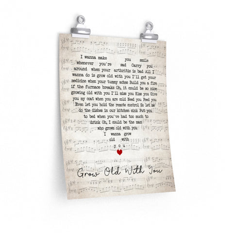 Grow old with you  -- 9 -- 11x14 -- Printify