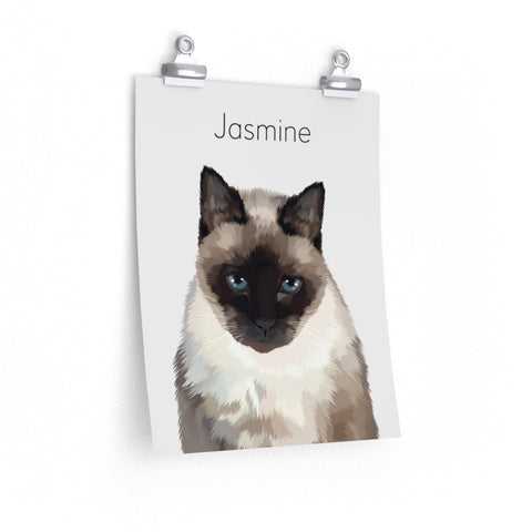 Cat poster -- Jasmine -- 11x14 -- Printify