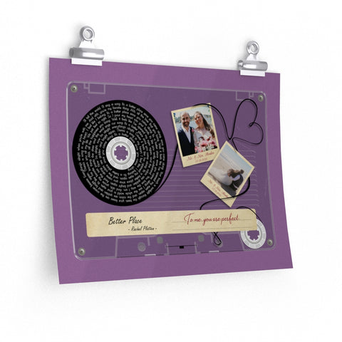 Cassette -- Mr. & Mrs. Stoakes 07.18.2021 -- 11x14 -- Printify