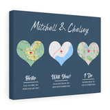 Love Anniversary -- Canvas  11"X14" -- Mitchell & Chelsey