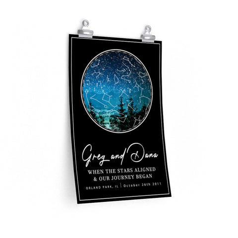 Star map -- Greg and Dana -- 12x18 -- Printify