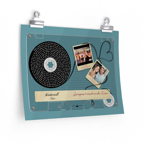 Cris y Vale. Feliz aniversario mi amor. - unframed 11x14 - printify