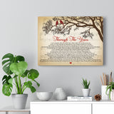 Song Lyrics -- Through the Years -- Canvas 16x12 -- Printify