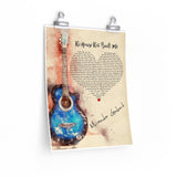 Lyrics -- The house that built me (Miranda Lambert) -- 11x14 -- Printify