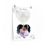 Lyrics -- Ed & Shelly 07-03-2021 -- 18x24 -- Printify