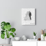 Music Lyrics Song -- Canvas 8"x10" -- Jerry and Lynn