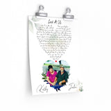 Lyrics -- JOHN&KATHY 06/01/1974 -- 9x11 -- Printify