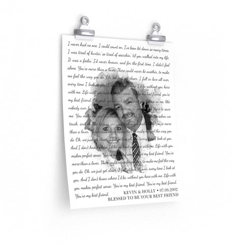 Printify 11x14 Poster - Kevin & Holly - 1.3 Best Friend