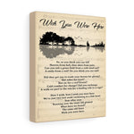 Wishing You Were Here Lyrics Poster -- 5 -- Canvas 8x10 -- Printify