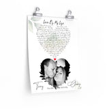 Lyrics -- Tony & Chony January 5th -- 11x14 -- Printify