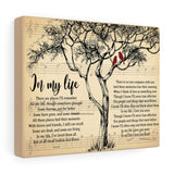 In my life -- Canvas 10x8 -- 33 -- Printify