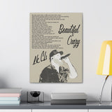 Canvas Gallery Wraps 18x24 Printify - Beautiful Crazy - Design 1 Luke Combs