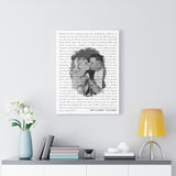 Lyrics -- Jeff & Dawn 10.14.2000 -- Canvas 18x24 -- Printify