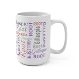 First Last Name Mug -- 15oz -- Purple/Pink -- Gillespie -- printify (spoke)