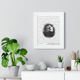 Lyrics -- Bryan & Amber 10.03.2020 -- White frame 11x14 -- Printify