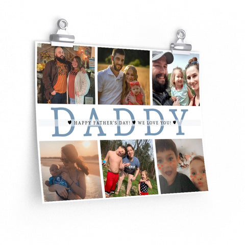 Daddy Family Prints -- Unframed 11''x14'' -- We Love You 2