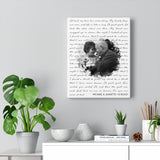 Lyrics -- Michael & Jeanette 12-18-2021 -- Canvas 11x14 -- Printify