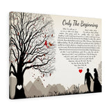 Music Lyrics Song -- Canvas 18"X24" -- Only the Beginning