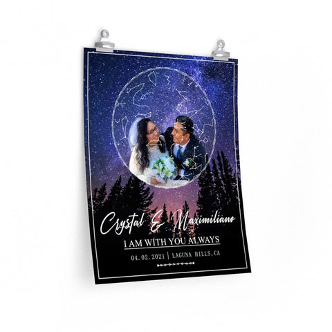 Stars Map -- Poster 16"x20" -- Crystal & Maximiliano