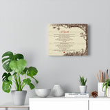 Music Lyrics Song -- Canvas 8"x10" -- I Will (Matchbox 20)