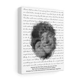 Lyrics -- Always be the man I know you you can be -- Canvas 8x10 -- printify