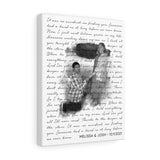 Music Lyrics Song -- Canvas 11"X14" -- Melissa & Josh