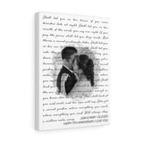 Lyrics -- Juan & Mary 02/27/2011 -- Canvas 12x16 -- Printify