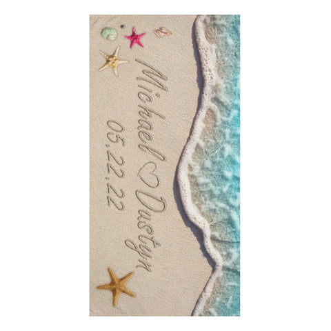 Couple Beach Towel, 30x60 -- Michael & Dustyn 05.22.22
