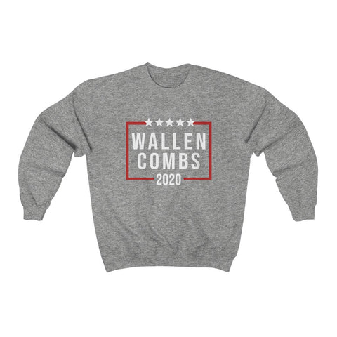 Wallen Combs 20 -- Unisex Crewneck Sweatshirt -- Sport Grey -- 6.3 -- printify