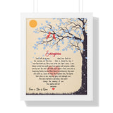 Lyrics Song -- White framed poster/ 16"x20" -- From a Star is Born