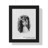 Music Lyrics Song -- Black framed 11"x14" -- Weston & Elizabeth