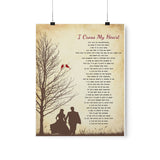 Poster Matte 11x14 Printify - I Cross My Heart - Design 5