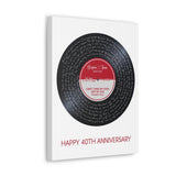 Lyrics Song -- Canvas 12"X16" --  Bryan & Tina 08/07/2022