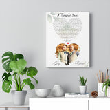 Music Song Lyrics -- Canvas 11"X14" -- Greg & Brian