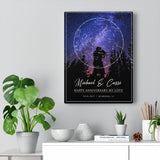 Love Wall Art -- Canvas 12"X16" -- Michael & Cassi