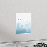 Printify Matte 11x14 Poster - Blue Font 4 - You Are Much More Than a Number