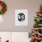Lyrics Song -- Poster/ 16''x20'' -- Will and Katia
