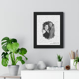 Lyrics -- Michael & Cori -- Black framed 11"x14" -- Printify