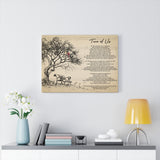 Lyrics -- Two of Us -- style 3 -- Canvas 18x24 -- Printify