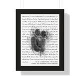 Lyrics Song -- Black Framed poster/ 12”x16” -- Clay & Christine