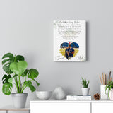 Lyrics -- Sarah and Mike -- Canvas 8x10 -- Printify