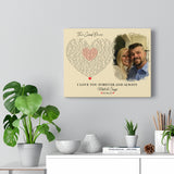 Lyrics -- Matt & Sanja 10-26-21 -- Canvas 11x14 -- Printify