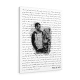 Lyrics -- Mike & Amy -- Canvas 24x30 -- Printify